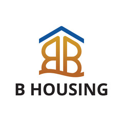 Luxury Real Estate B Housing Monoline Logo