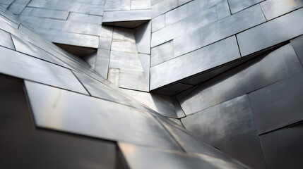 Fototapeta premium Modern metallic architectural structure