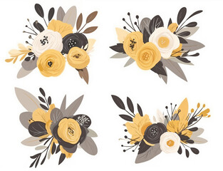 Pastel Purple and Blue Watercolor Floral Frame Background with Copy Space