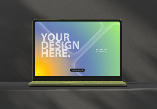 Modern Laptop Monitor Screen Mockup