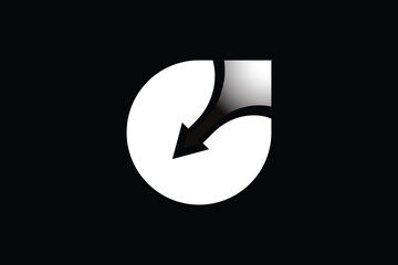 Minimalist arrow logo vector design template