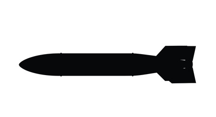 A stark black silhouette of a vintage airship floating calmly silhouette © RKGolam