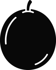 Obraz premium Vector black apple icon