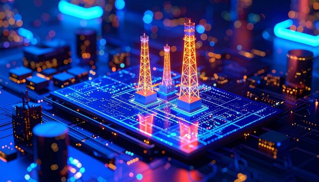 Digital oil rigs on microchip