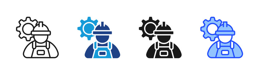 Naklejka premium Field Research icon set multiple style collection
