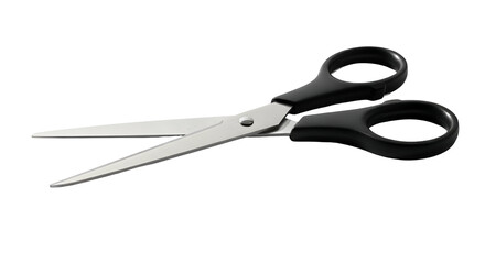 Obraz premium Pair of Sharp Scissors with Black Handles.
