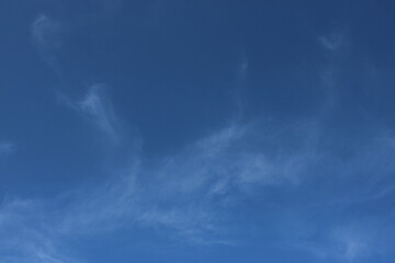 Fototapeta premium Wide View of Sky With Clouds During Daytime Over a Clear Horizon in a Rural Area