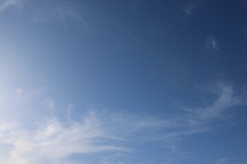 Obraz premium Bright Blue Sky With Clouds During Daytime