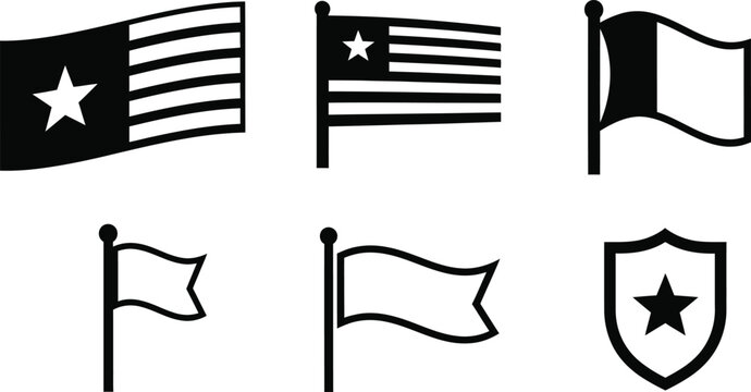 American flag variations and symbols