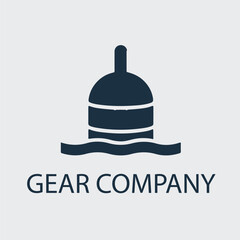 Fototapeta premium Gear company minimal logo design 