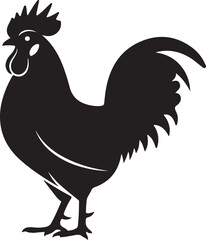 Rooster Silhouette © Sabbir