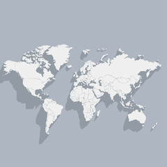 world map vector illustration