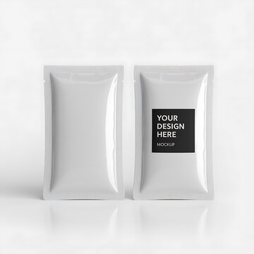 Blank packaging mockup display