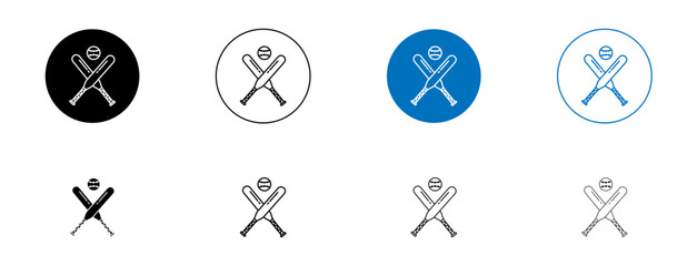 Baseball icons set. vector illustration