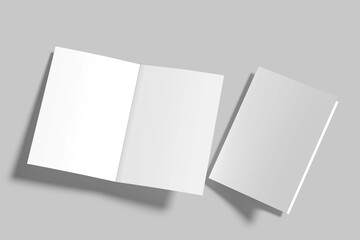 Fototapeta premium Bifold Mockup Presentation Design Blank