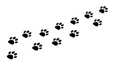 Simple Animal Footprints Track