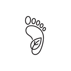 Eco Footprint Icon Vector