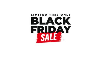 Black Friday sale typography discount promotion shopping retail marketing banner bold text design © Swastika