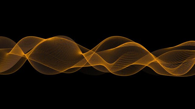 Abstract orange lines - background loop