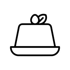 Fototapeta premium Sweet Pudding Graphic Icon