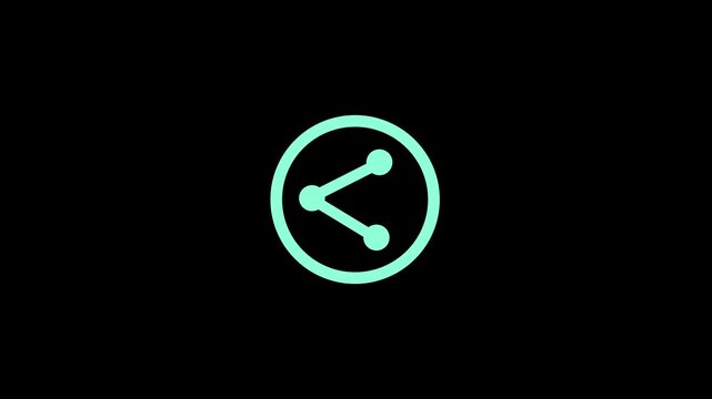 abstract social media shear button animation.