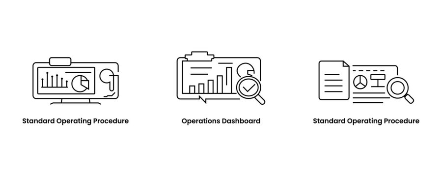 Internal Processes Operational Efficiency, Cost Management icon increase operational efficiency, and achieve significant cost reduction