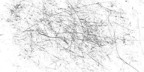 A grunge texture background with distressed scratches and specks on a white surface