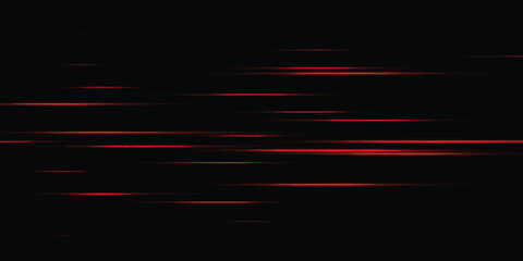 Red glowing horizontal lines moving quickly against a black background, representing speed and energy © md