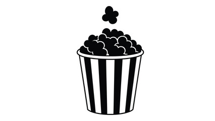 A bucket of popcorn © SILHUETTECHEMBER