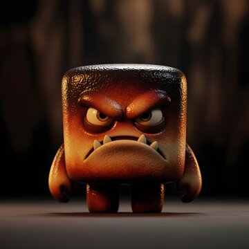 Surreal silliness abounds with angry toast character in bizarre scene