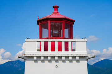 Brockton Point Lighthouse in Stanley Park, Vancouver, British Columbia, Canada