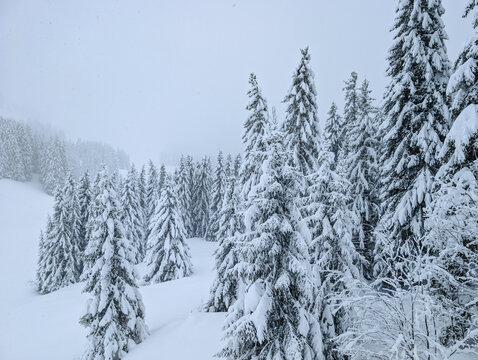 Praz de Lys Sommand Ski Resort Winter Aerial
