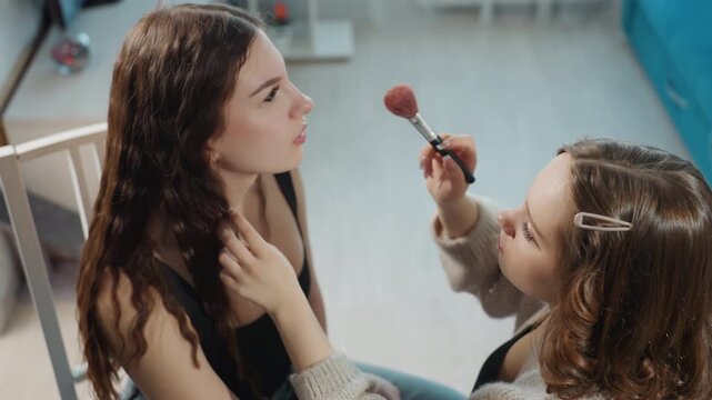 Friends Prepare Together, Joyful Group Of Friends Works Collectively To Organize Night Festivities, Amicable Young Friends Collaboratively Ready Themselves For Evening Gathering And Celebration