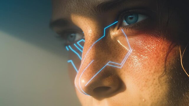 Artificial Intelligence Human Interface Concept