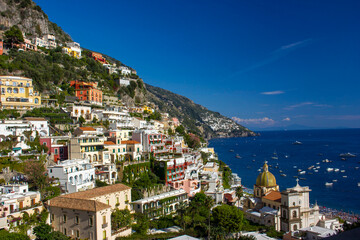 Positano on the Amalfi Coast, Campania, Italy