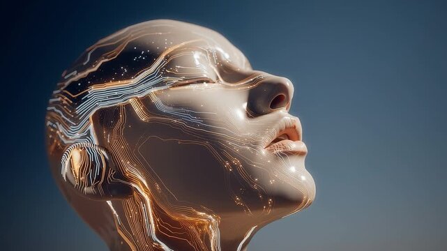 Artificial Intelligence Human Interface Concept