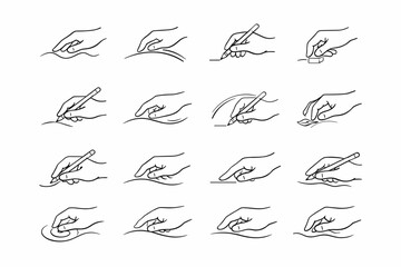 Fototapeta premium Motion generation trace icon unhurried tender composed relaxed simple vector image slow