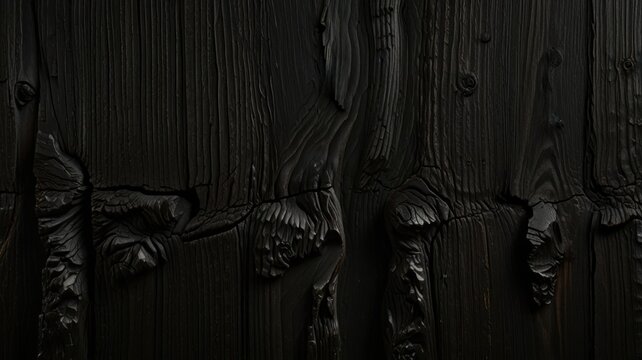 Ancient Swamp Bog Oak Texture With Dense Natural Wood Grain Backdrop