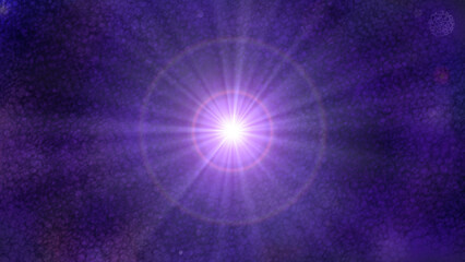 Space and nebula background with the starlight shining brightly. © Septadi