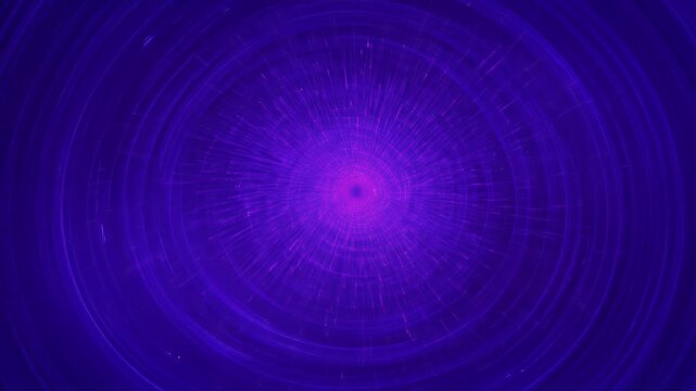 Swirling vortex of bright blue and white lines creating a hypnotic circular motion