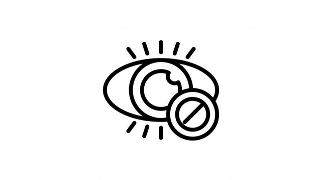 close eyes animation icon