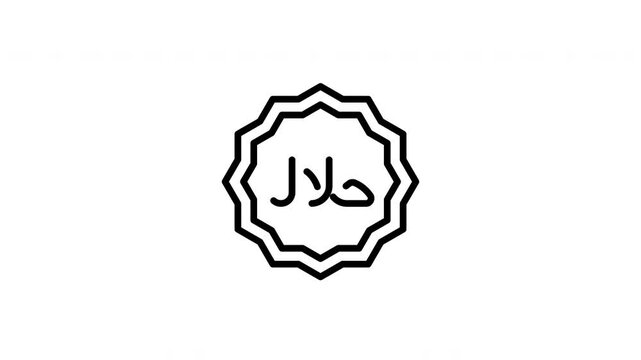 halal animation icon