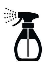 Spray can icon vector illustration, aerosol spray can icon, spray can silhouette, spray bottle icon