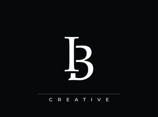 Creative b logo design element isolated on transparent background © Draw