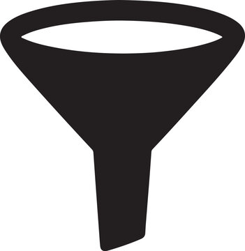 Filter Funnel Icon &ndash; Data Processing, Sorting and Business Concept Vector Illustration