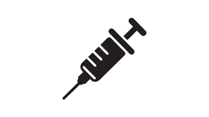 Fototapeta premium Syringe Icon – Medical Injection Needle Symbol for Vaccination, Healthcare and Pharmaceutical Treatment