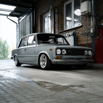 Getunter Lada 2101 auf Basis des Fiat 124 Lizenzbaus. Kultauto aus der UdSSR und dem Ostblock &ndash; bekannt f&uuml;r Robustheit, einfache Technik und lange Lebensdauer.