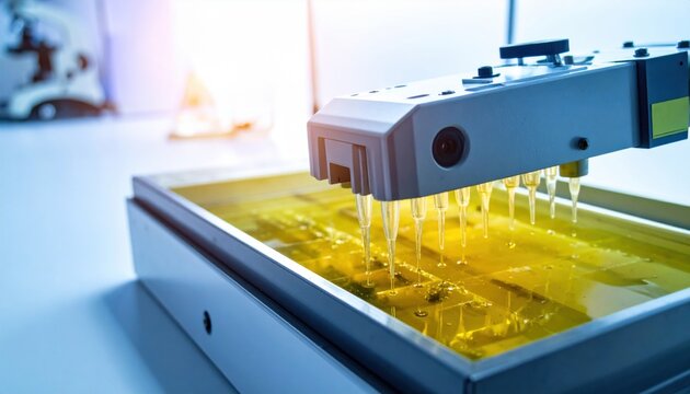 Precision microfluidic device precisely dispensing liquids in a laboratory setting for advanced scientific research and analysis