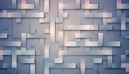 Fototapeta premium Clean abstract background with overlapping pastel rectangles and soft shadows