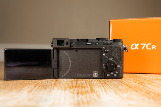 Sony Alpha 7CR Mirrorless Camera Rear View with Fully Articulating Flip Touchscreen LCD and Control Layout